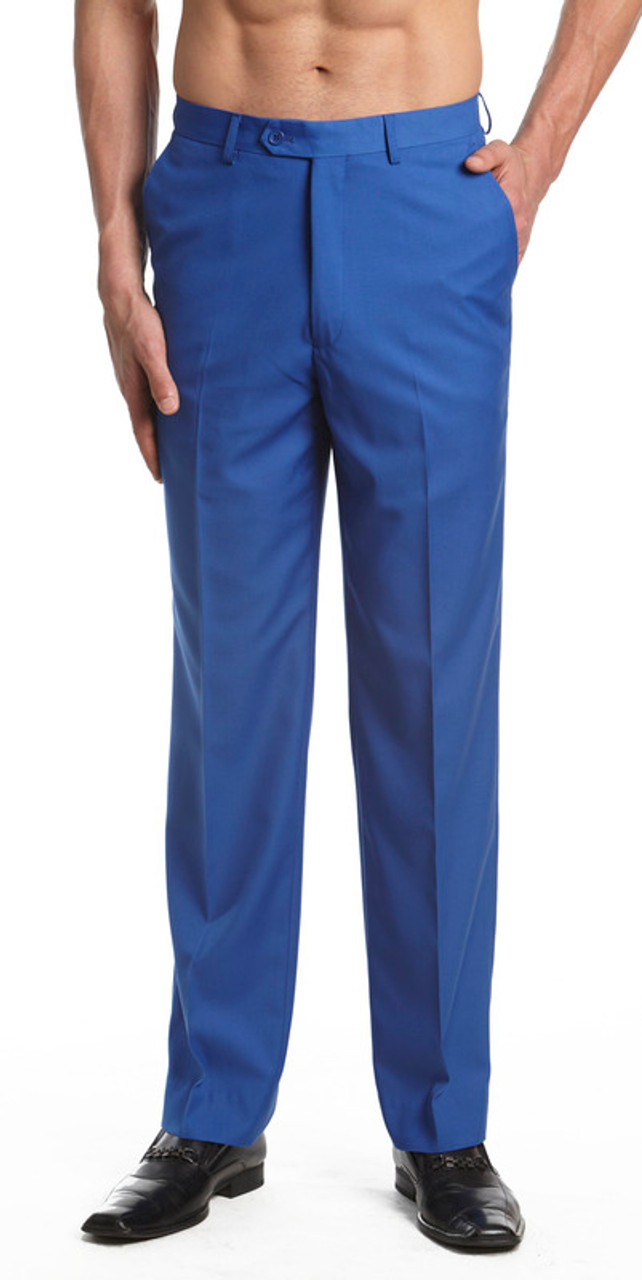 mens blue dress pants
